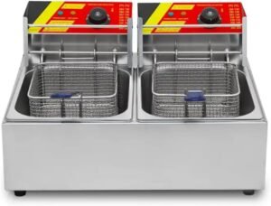Electric deep fryer maker machine 12L double fryer machine (voltage 220v)