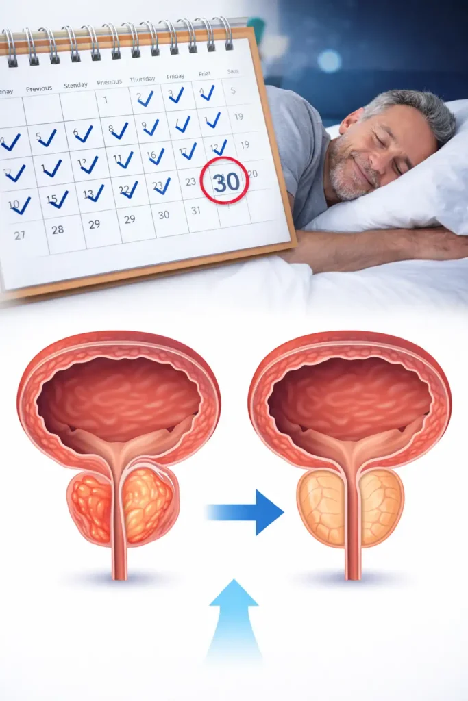 30 day ProstaVive results timeline showing improved sleep and prostate health