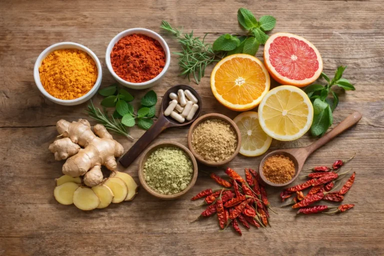 Natural fat burning ingredients with citrus, herbs, and botanical powders for cortisol support USA