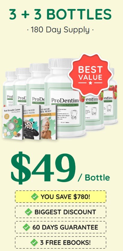 ProDentim oral probiotic for healthy teeth and gum