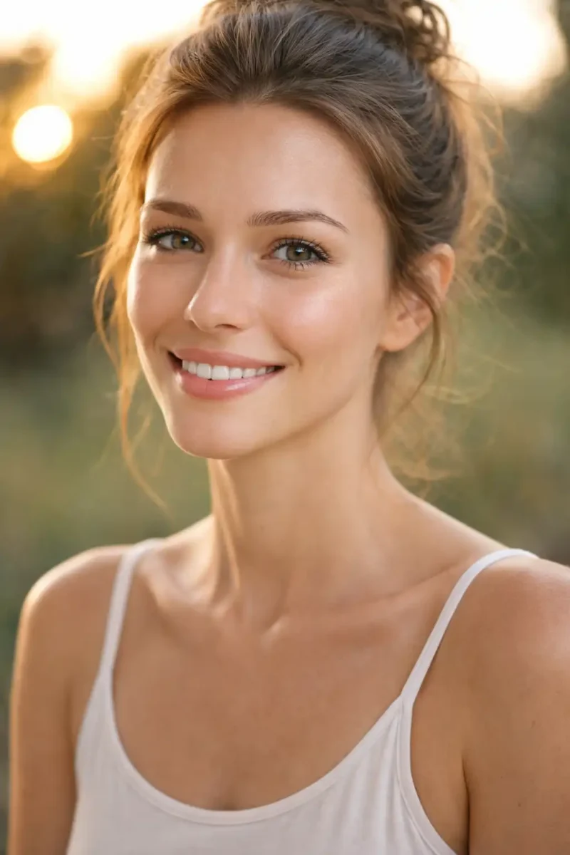 Sheer mineral sunscreen being applied to skin, showing zero white cast and a natural finish