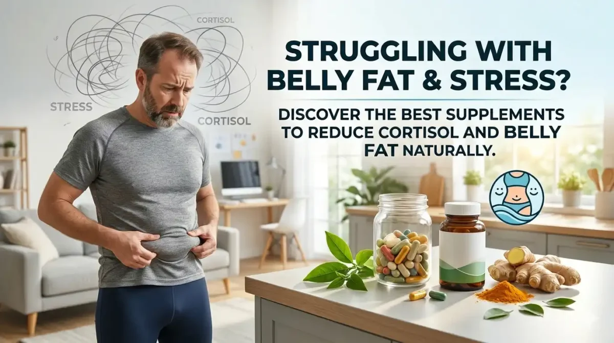 Struggling With Belly Fat & Stress? Discover the Best Supplements to Reduce Cortisol and Belly Fat Naturally