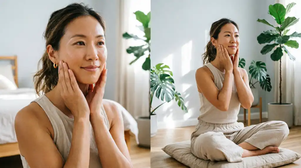 how to reduce face fat naturally at home